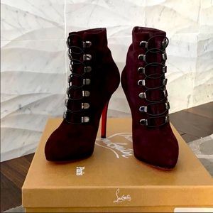 CHRISTIAN LOUBOUTIN Troopista 120mm veau velours